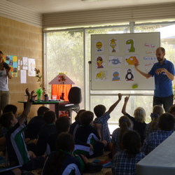 Peter Carnavas at Peregian Springs State School